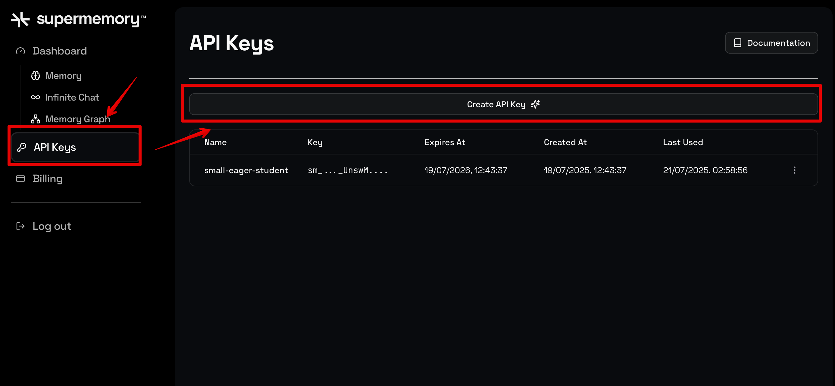 create api key